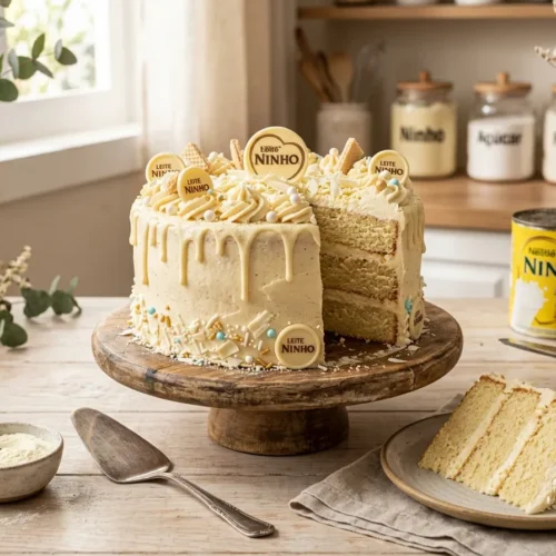 Bolo gelado de leite ninho