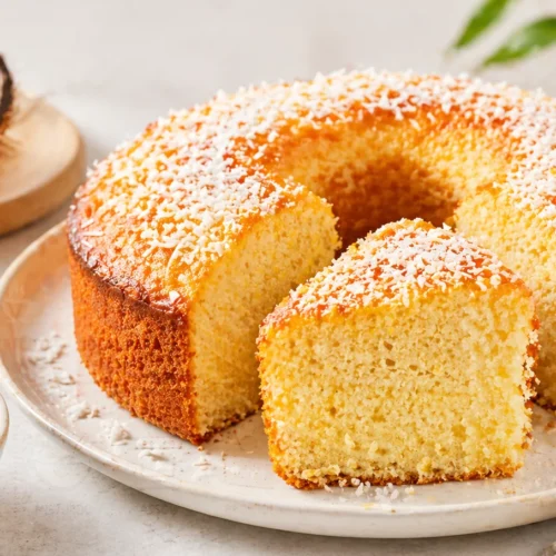bolo de coco simples