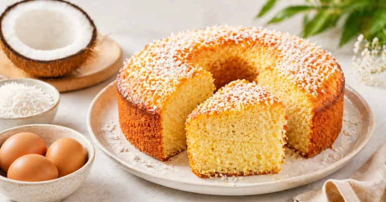 bolo de coco simples