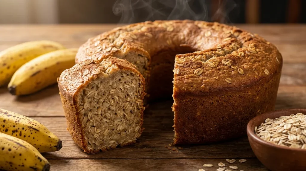 bolo de banana com aveia