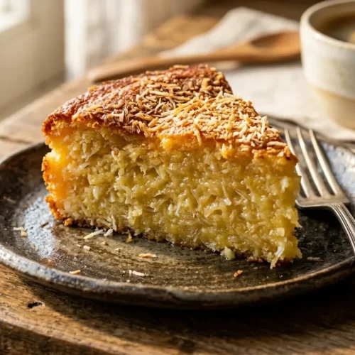 bolo de mandioca com coco
