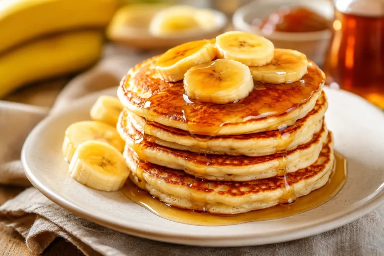 receita de panqueca de banana